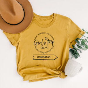 Girls Trip 2025 Shirt, Custom Graphic Matching Tee