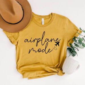 Airplane Mode Shirt: Travel Lover Gift, Unisex Cotton Tee